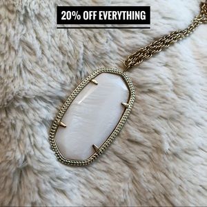 Kendra Scott Reid Gold Mother of Pearl Necklace